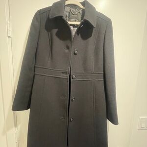 JCrew black wool coat ( Women size 8)
